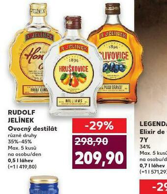 Kaufland Rudolf jelínek ovocný destilát nabídka