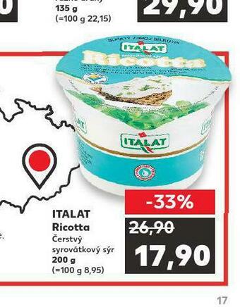 Kaufland Italat ricotta nabídka