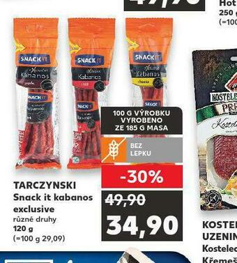 Kaufland Snack it kabanos exclusive nabídka