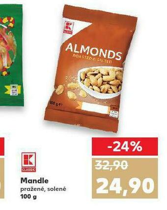 Kaufland Mandle pražené, solené nabídka