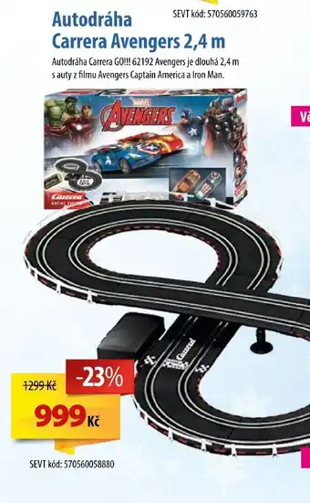 Autodráha Carrera Avengers 2,4 m