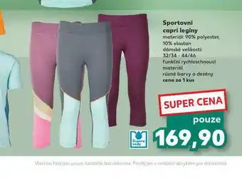 Kaufland Sportovní capri legíny nabídka