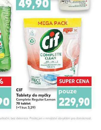 Kaufland Cif tablety do myčky nabídka