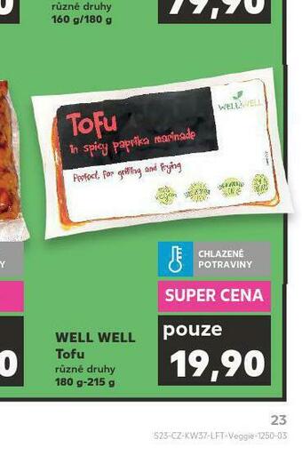 Kaufland Well well tofu nabídka