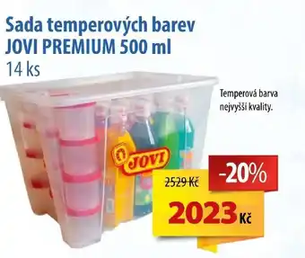 Sada temperových barev JOVI PREMIUM 500 ml 14 ks