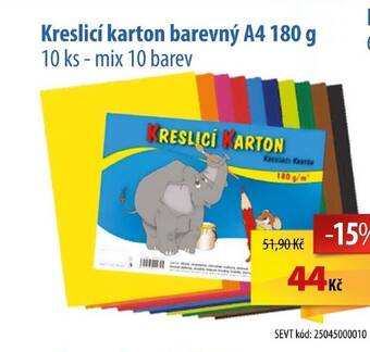 SEVT Kreslicí karton barevný A4 180 g nabídka