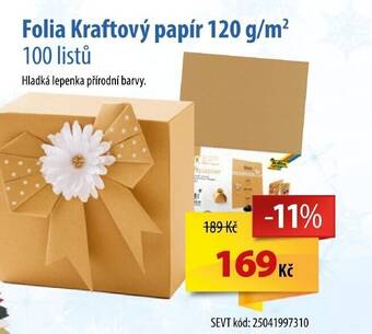 SEVT Folia Kraftový papír 120 g/m² 100 listů nabídka