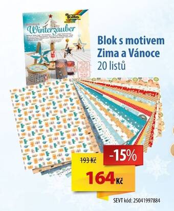 SEVT Blok s motivem Zima a Vánoce 20 listů nabídka