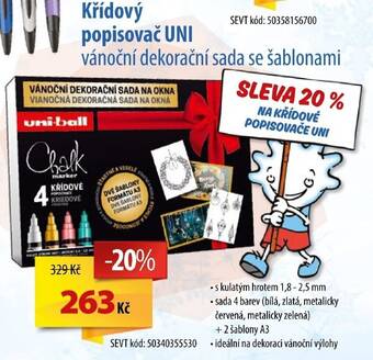 SEVT Křídový popisovač UNI nabídka