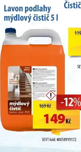 SEVT Lavon podlahy mýdlový čistič 5 l. nabídka