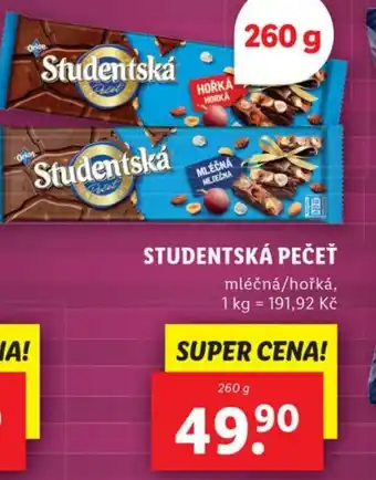 Lidl STUDENTSKÁ PEČEŤ nabídka