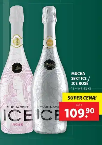 Lidl MUCHA SEKTICE / ICE ROSÉ nabídka