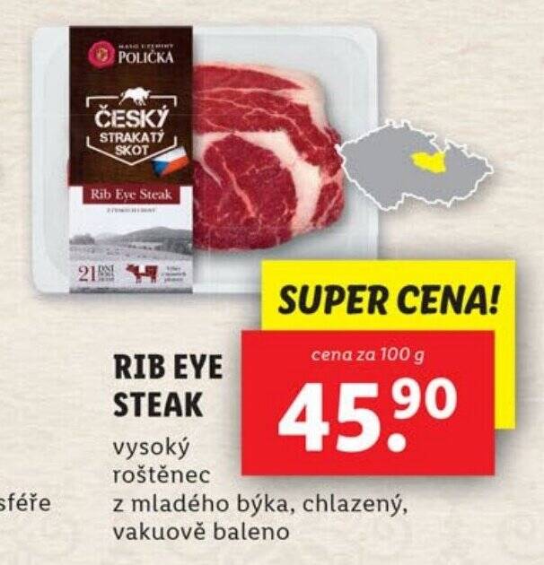RIB EYE STEAK nabídky v Lidl