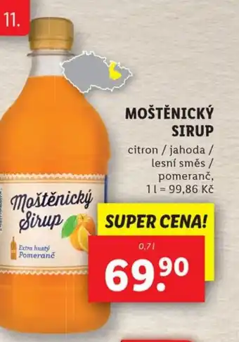 Lidl MOŠTĚNICKÝ SIRUP nabídka