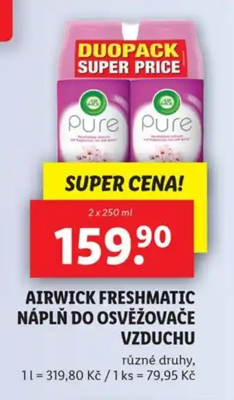 Lidl AIRWICK FRESHMATIC NÁPLŇ DO OSVĚŽOVAČE VZDUCHU nabídka