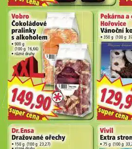 Norma Vobro čokoládové pralinky s alkoholem nabídka