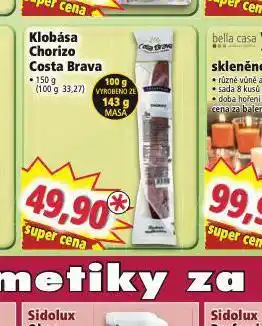 Norma Klobása chorizo costa brava nabídka