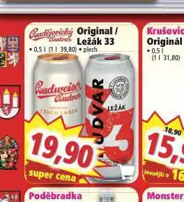 Norma Pivo budweiser budvar original nabídka