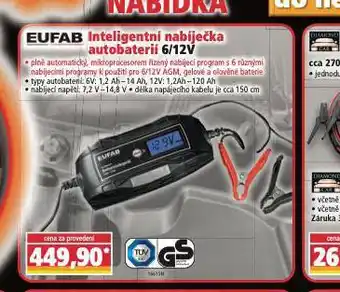 Norma Inteligentní nabíječka autobaterií nabídka