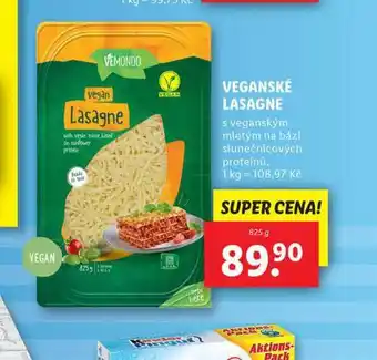 Lidl Veganské lasagne nabídka