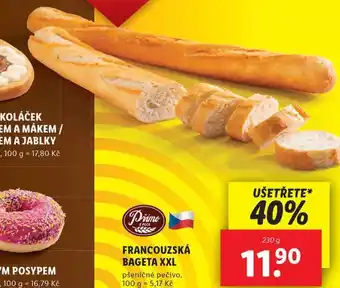 Lidl Francouzská bageta nabídka