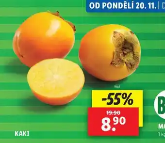 Lidl Kaki nabídka