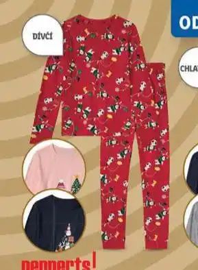 Lidl Dívčí vánoční pyžamo nabídka