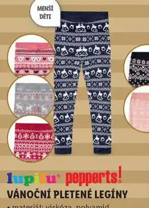 Lidl Vánoční pletené legíny nabídka