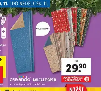 Lidl Balicí papír nabídka