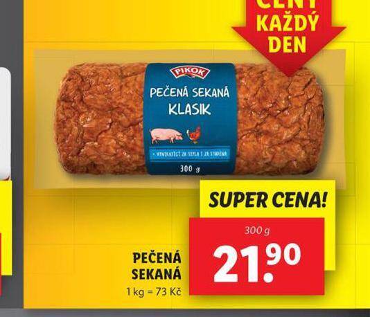 Lidl Pečená sekaná nabídka