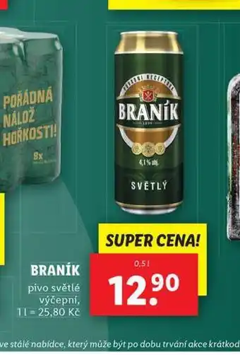 Lidl Pivo braník nabídka