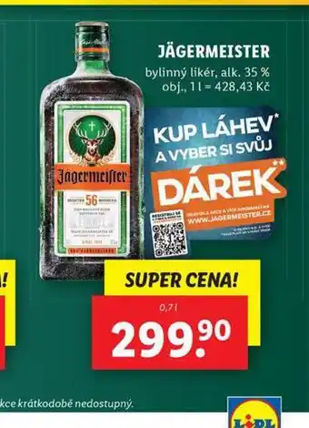 Lidl Jägermeister nabídka