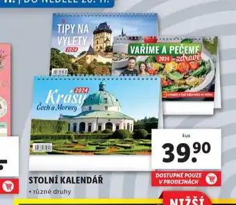 Lidl Stolní kalendář nabídka