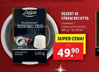 Dezert se sýrem ricotta