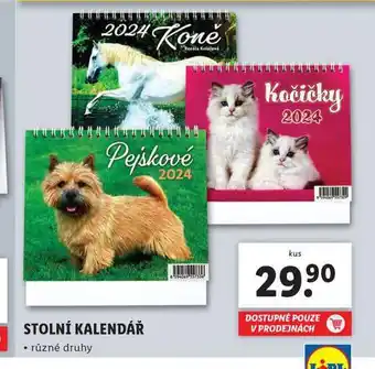 Lidl Stolní kalendář nabídka