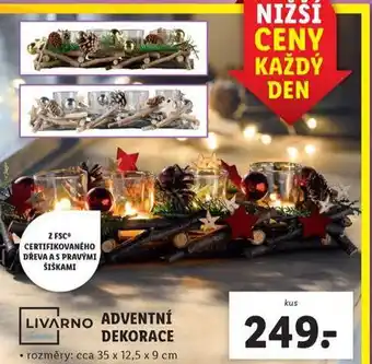 Lidl Adventní dekorace nabídka