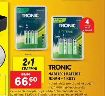 Lidl Tronic nabíjecí baterie nabídka