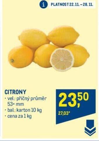 Makro CITRONY nabídka