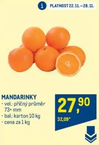 Makro MANDARINKY nabídka