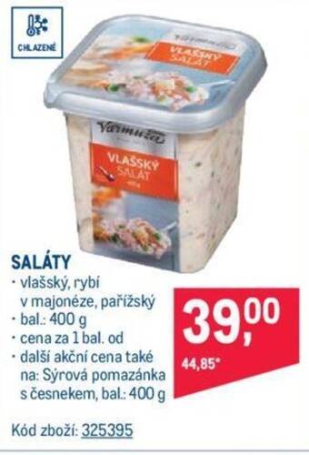 Makro SALÁTY nabídka