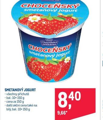 Makro SMETANOVÝ JOGURT nabídka