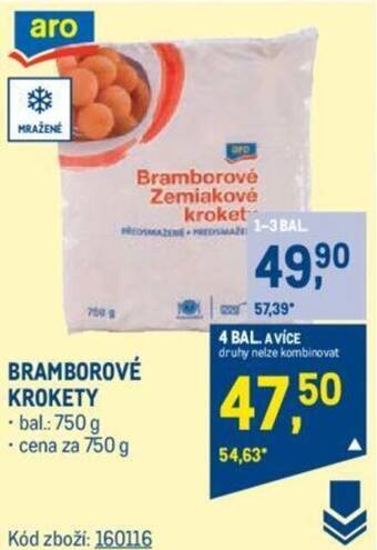 Makro BRAMBOROVÉ KROKETY nabídka