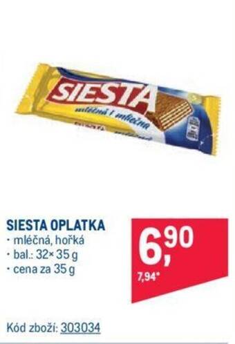 Makro SIESTA OPLATKA nabídka