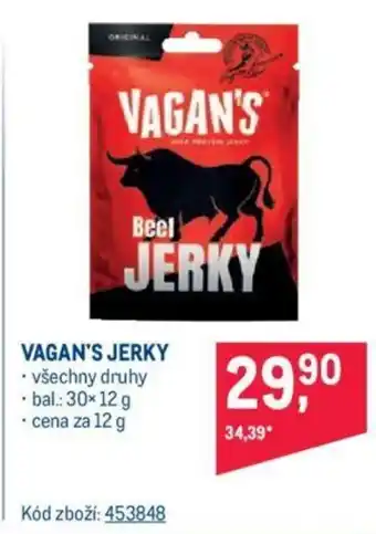 Makro VAGAN'S JERKY nabídka