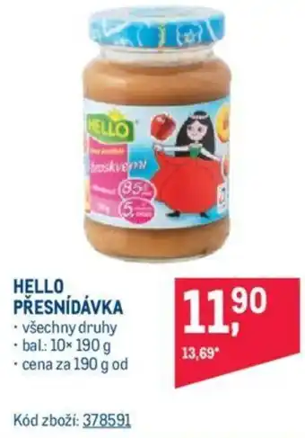 Makro HELLO PŘESNÍDÁVKA nabídka