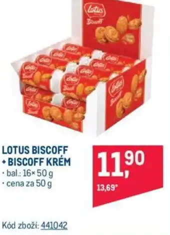 Makro LOTUS BISCOFF + BISCOFF KRÉM nabídka