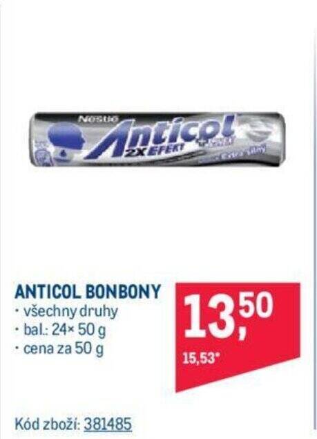 Makro ANTICOL BONBONY nabídka