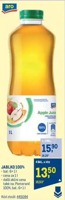 Makro JABLKO 100% nabídka