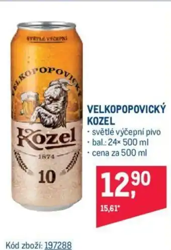 Makro VELKOPOPOVICKÝ KOZEL nabídka