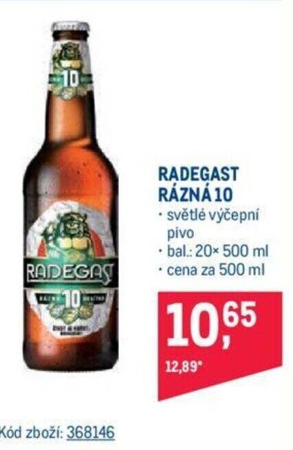 Makro RADEGAST RÁZNÁ 10 nabídka